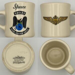 Victor VP-16 Navy Squadron‎ Mug – Speece Eagles Aviator Wings B&M USA Rare